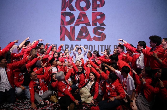 Putra bungsu Presiden Joko Widodo (Jokowi) Kaesang Pangarep resmi ditunjuk sebagai Ketua Umum Partai Solidaritas Indonesia (PSI). (Facbook.com/@Partai Solidaritas Indonesia )
 