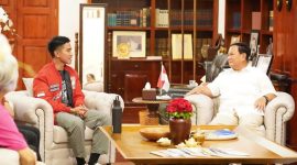 Ketua Umum Gerindra Prabowo Subianto bersama Ketua Umum Partai Solidaritas Indonesia (PSI) Kaesang Pangarep. (Instagram.com/@prabowo)