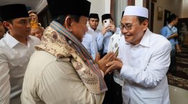 Calon presiden nomor urut 2 Prabowo Subianto hadir di Ponpes Genggong, Kabupaten Probolinggo, jawa Timur. (Dok. Tim Media Prabowo-Gibran)