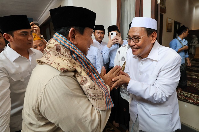 Calon presiden nomor urut 2 Prabowo Subianto hadir di Ponpes Genggong, Kabupaten Probolinggo, jawa Timur. (Dok. Tim Media Prabowo-Gibran)