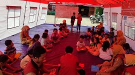 Kegiatan Layanan Dukungan Psikososial (LDP) di SMK Ganesa Gajah. (Dok. LDP Kemensos)